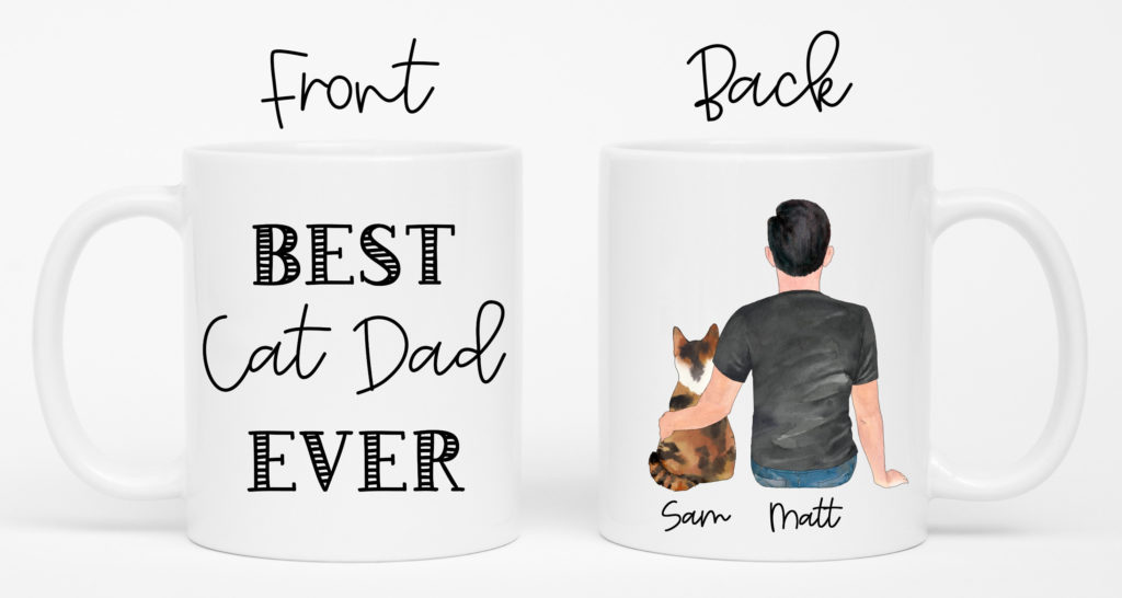 gifts for cat owners - best gift listings - cat dad cup - gifts for cat lovers