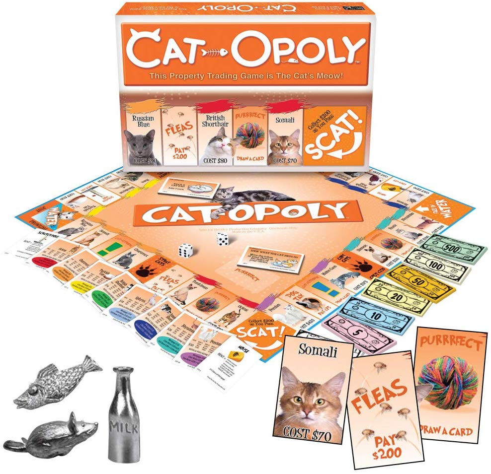 gifts for cat owners - best gift listings - cat-opoly- gifts for cat lovers