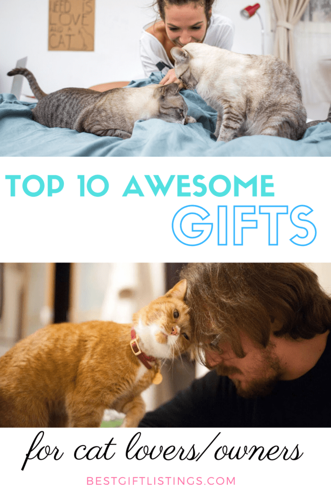 gifts for cat owners - best gift listings pinterest image - gifts for cat lovers