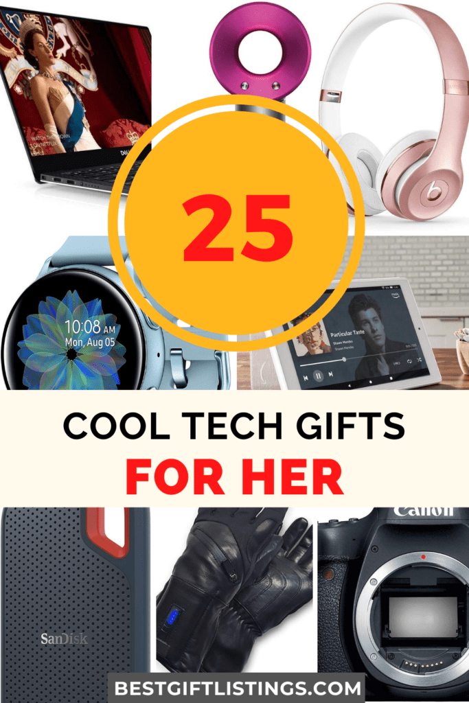 Tech Gifts for Women - 25 Best Tech Gifts for Her - Top 10 Gifts for Women: If You've got a guy who might fancy some tech gifts, then you've got to check out this list of Top 25 Awesome Tech Gifts for Her! | Best Gift Listings | #giftideas #gifts #awesomegifts #bestgiftlistings #giftguides #bgl