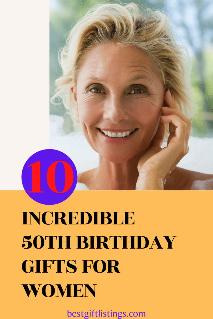 best gifts for womans 50th birthday